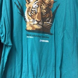 Teal Tiger Graphic Tee